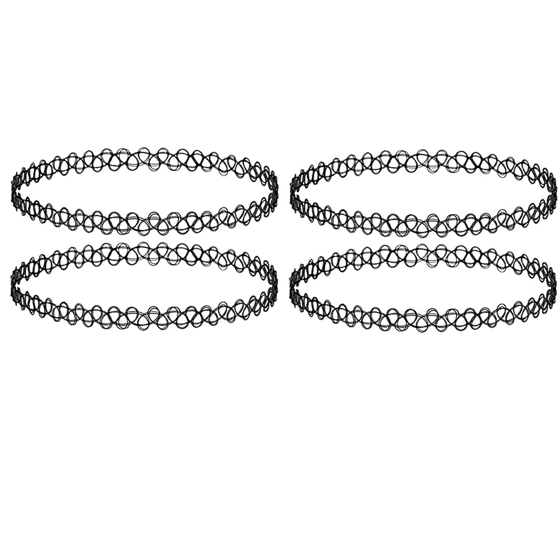 Sorellaz Womens Fishing Line Weave Choker Necklace Set: PACK OF 4 (SR/FAJEWLK21-L66 (Choker Tattoo Necklace Set) (B09C16YKGZ) Amazon Price History, Amazon Price Tracker