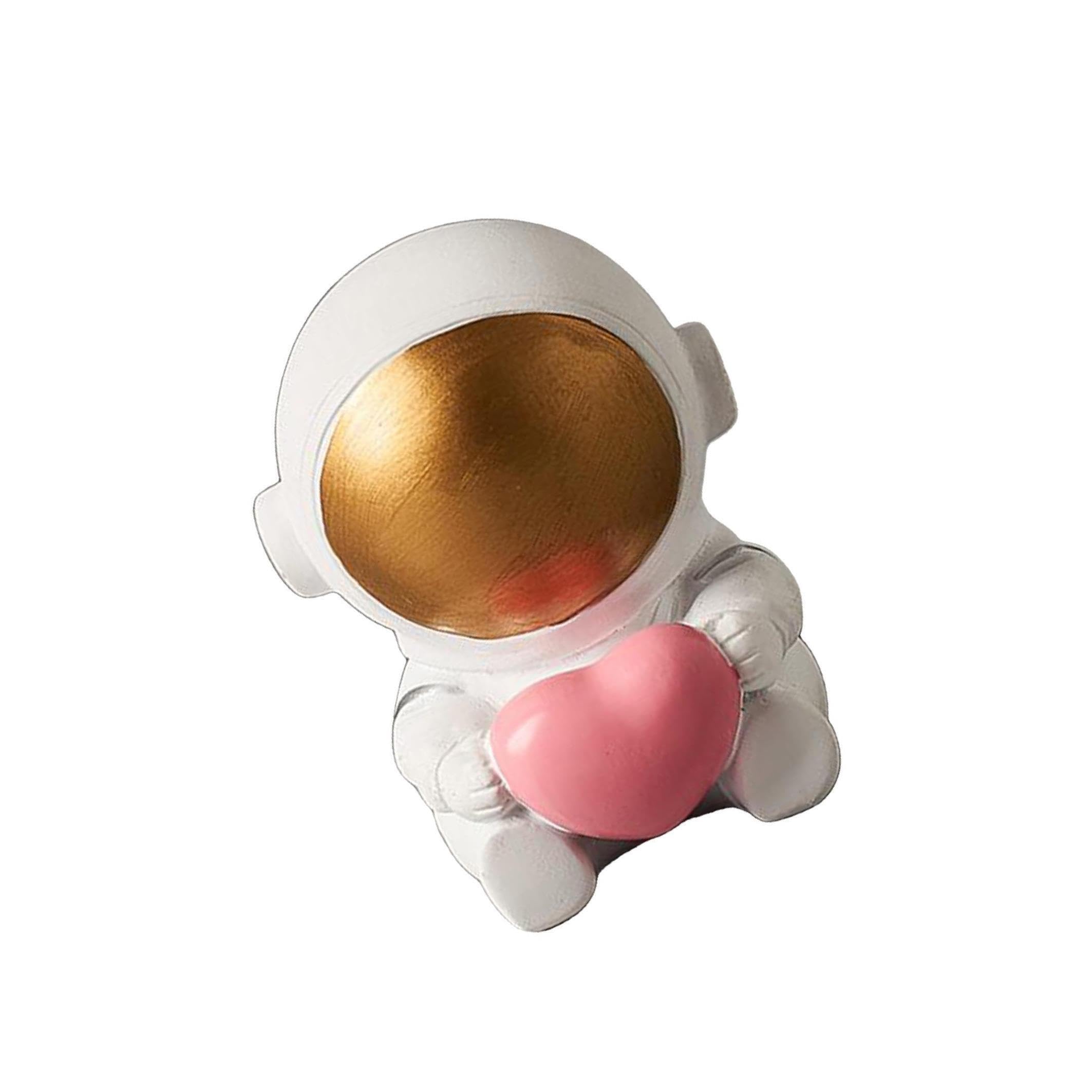 ALCXAZS Elegant Resin Spaceman Statue Ornament for Home and Office Decoration Astronaut Décor, Model 6
