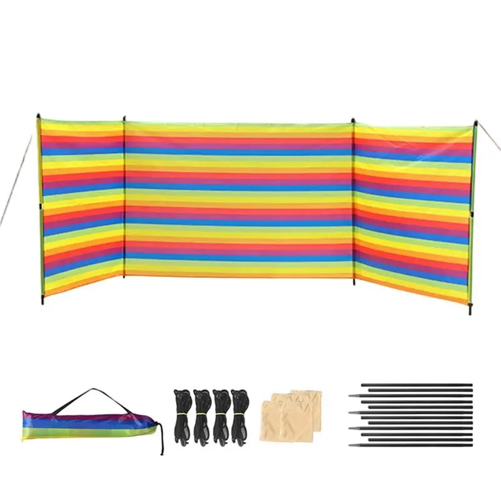 Paravento da Spiaggia Barriera frangivento for Campeggio, Protezione Privacy, Tenda da Sole Antivento Portatile, for Spiaggia, ...(S)