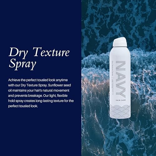 Miniatura 9 de NAVY Pebble Beach Spray de textura seca  Espray texturizante espesante de cabello para cerraduras voluminosas 7 onzas