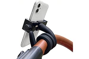 Stroller and Bed Phone Holder with Adjustable Gooseneck