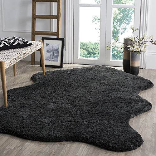 Tapete decorativo SAFAVIEH 4' x 6' color carbón