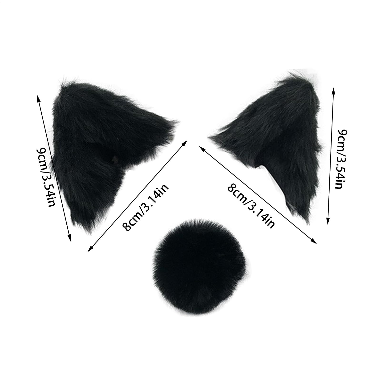 Orecchie da casco da gatto in peluche, copricapo da moto, accessorio decorativo per orecchie da, copertura morbida per casco, accessorio leggero e divertente, per bicicletta