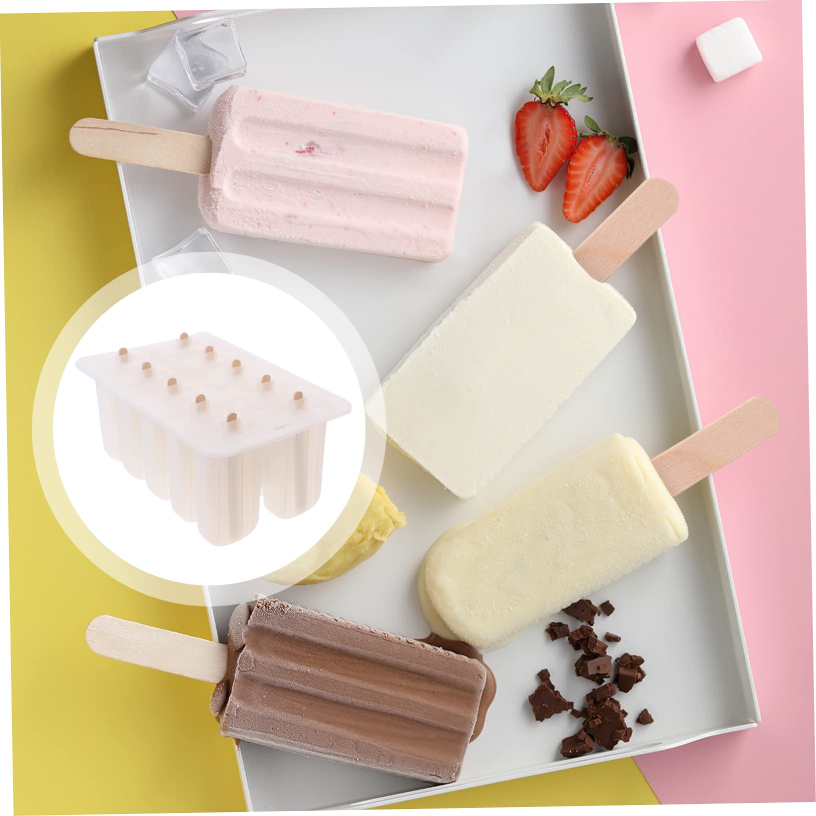 PartyKindom Moule à Glace Maison Pour Facile à Utiliser Et Réutilisable Pour Cas Glacés Diy