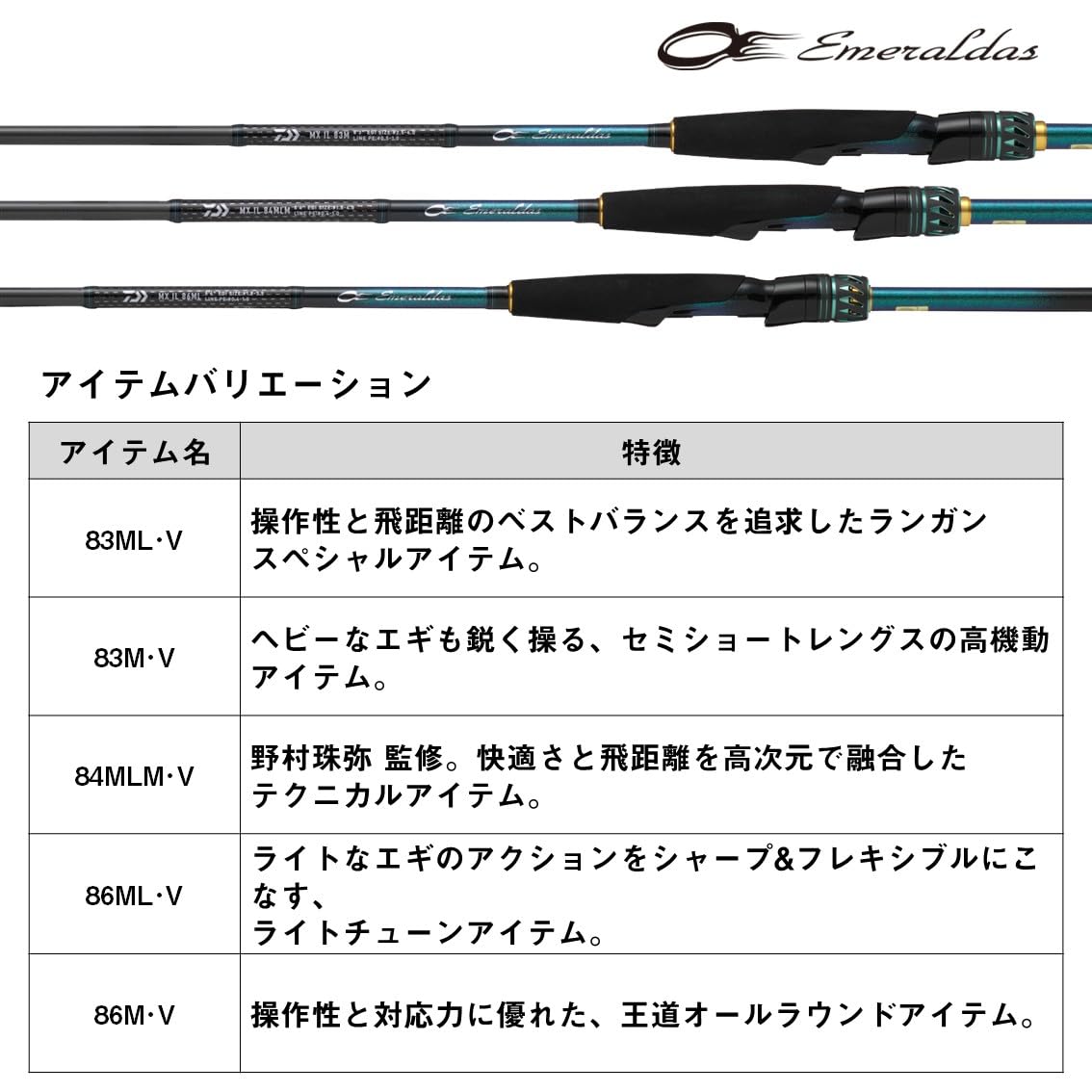 Amazon | ダイワ(DAIWA) エギングロッド EMERALDAS(エメラルダス) MX