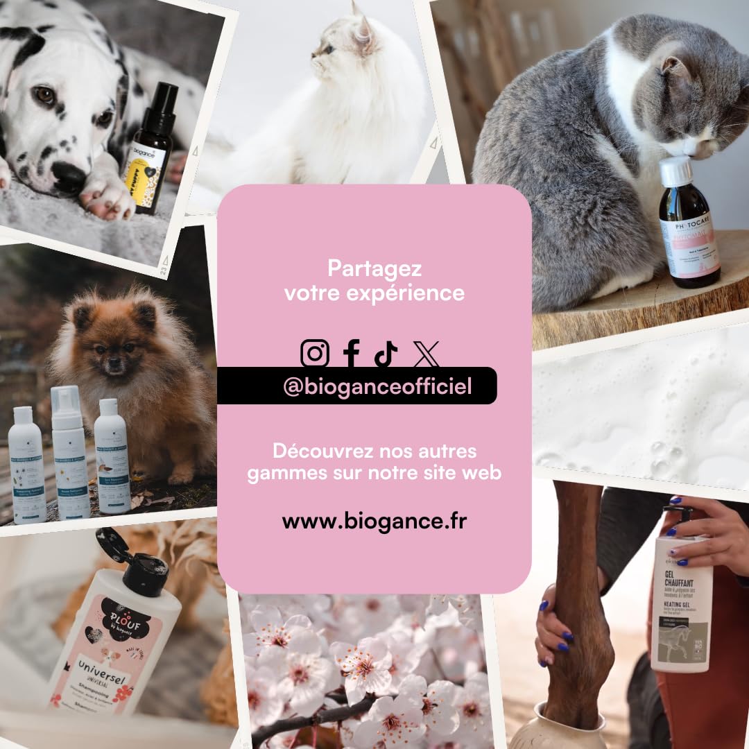 Biogance - Shampooing Poils Blancs - White Snow - 150 ML - Produit d'hygiène pour Chat - à Base de sureau, de Bleuet et d’aloé Vera Bio.