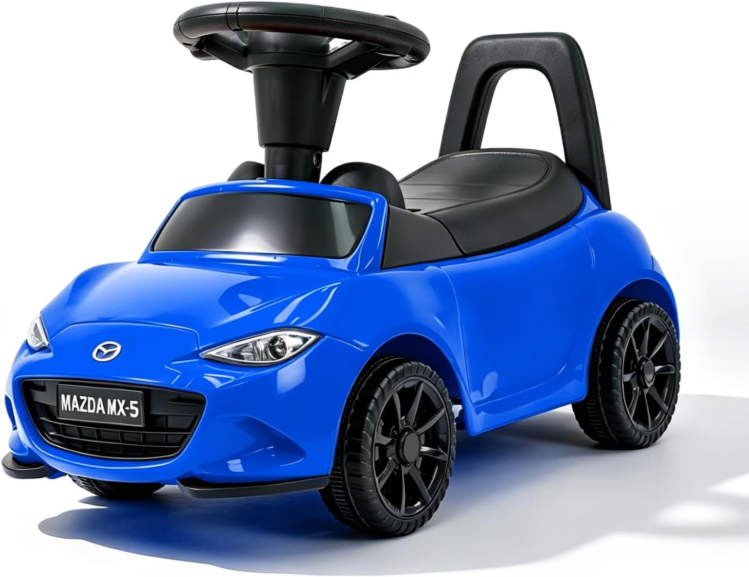 HEIMILI Mazda MX-5 Licensed Kids Push Car, Foot to Floor Toddler Ride On Toy for 1-2 Years Old, Baby Sliding Car with Storage & Anti-Tip Bumper Guard (Blue)