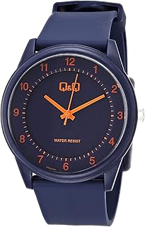 ساعة بسوار من الراتنج للجنسين كيو اند موديل VS60J011Y أزرق انالوج