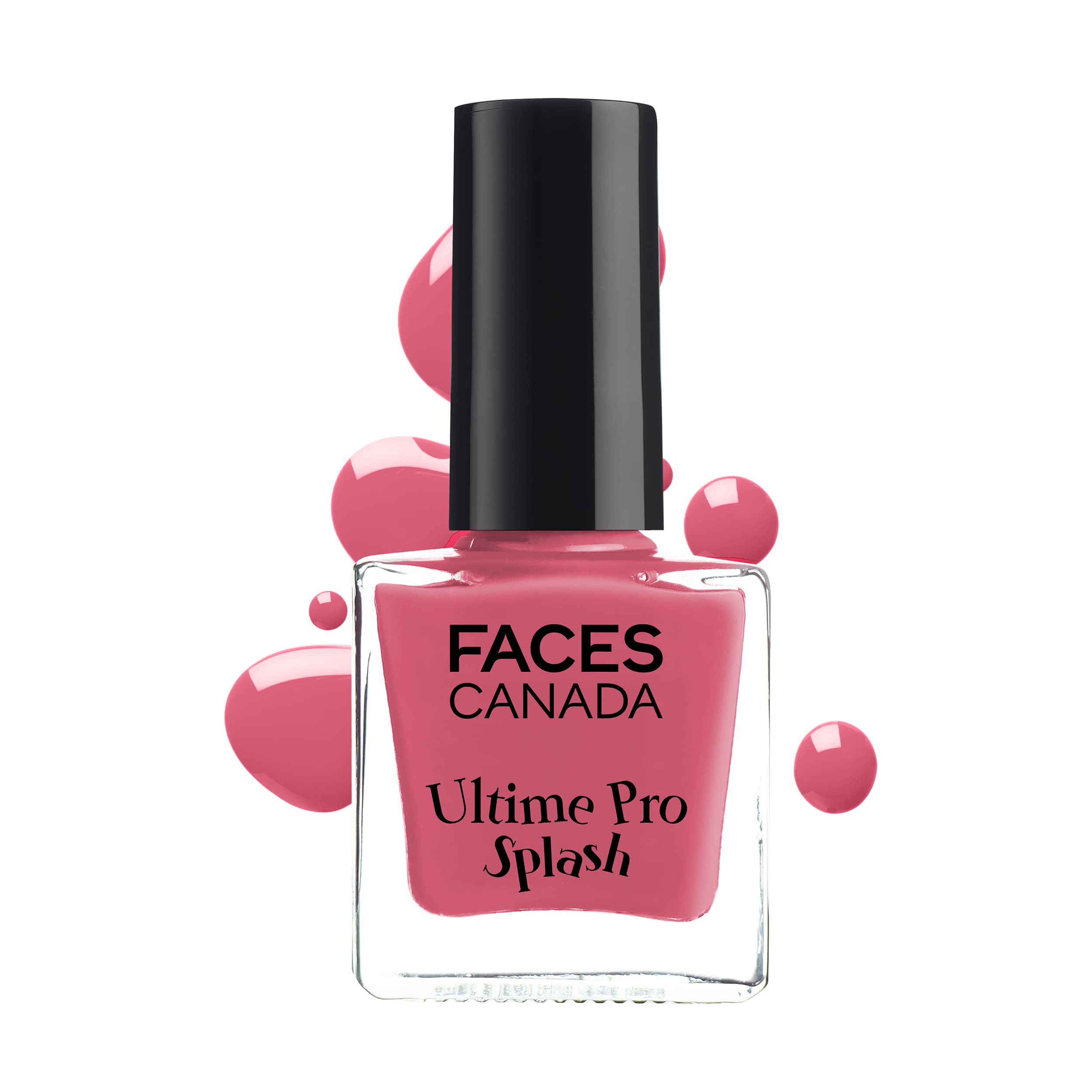 FACES CANADA Ultime Pro Splash Nail Enamel - Crimson 106 (8ml) | Quick Drying | Glossy Finish | Long Lasting | No Chip Formula | High Shine Nail Polish For Women | No Harmful Chemicals