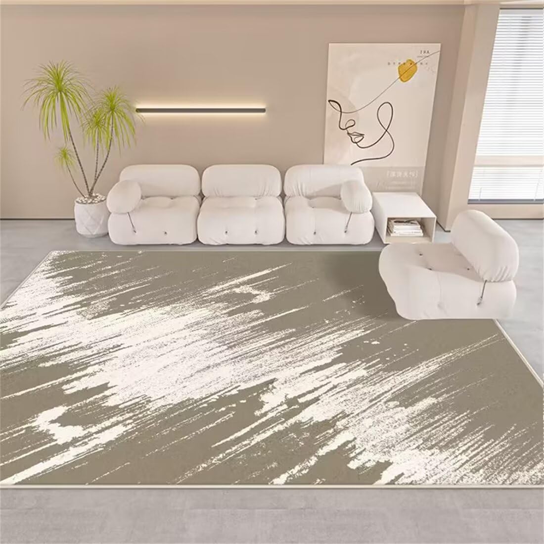 Tapis doux salon pour chambre et balcon crée une ambiance chaleureuse