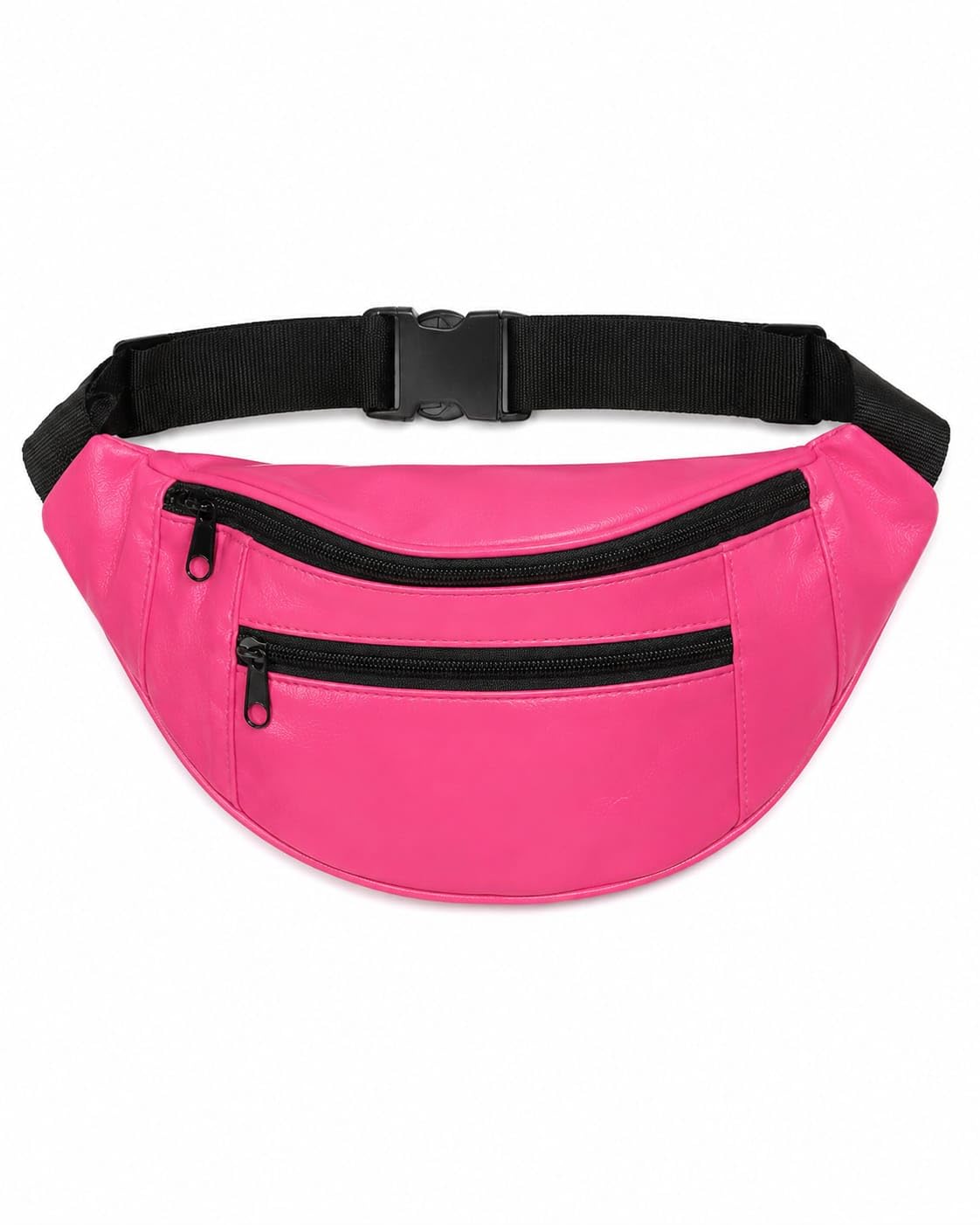 Premium White Leather Hip Bag - Artisan Series (Pink, Wiast Bag)-image-20