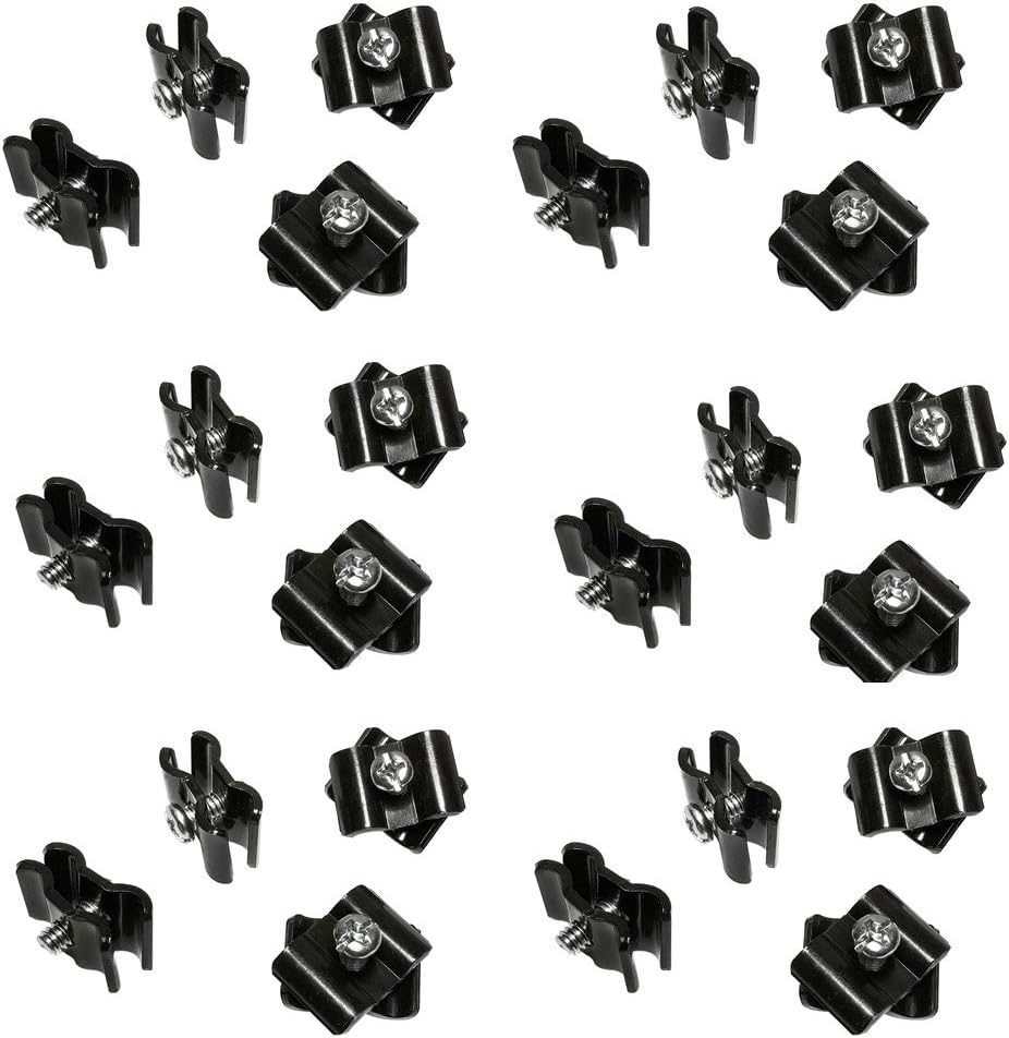 100 Pc GLOSS BLACK Gridwall Joining Connectors Grid Panel Joiner Clips Joining Clamps