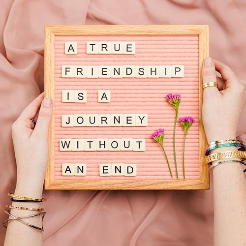 Miniatura 6 de MantraBand Pulseras Pulsera de mantra ajustable grabada inspiradora Color dorado Regalos para mujer