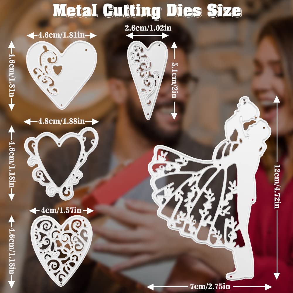 Coppia Di San Valentino Fustelle In Metallo Per Scrapbooking Fai Da Te - Foto 2