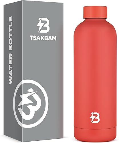 Miniatura 19 de Botella de agua aislada con tapa, botellas de agua reutilizables de acero inoxidable a prueba de fugas de 25 onzas para viajes, deportes, gimnasio,