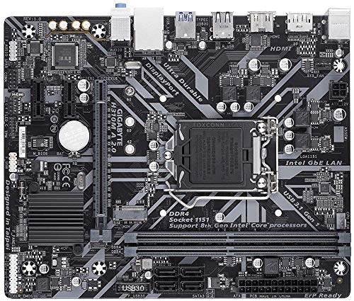 Image of GIGABYTE H310M A 2.0 (LGA1151 / Intel / H310 / Micro ATX / DDR4 / HDMI 1.4 / M.2 / Motherboard)
