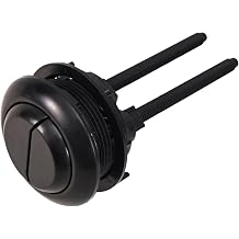 48mm/1.89in Toilet Push Button Replacement, Adjustable Dual Flush Toilet Button Pusher for Aperture Round Universal Tank Push Repair Part for Home Bathroom Black