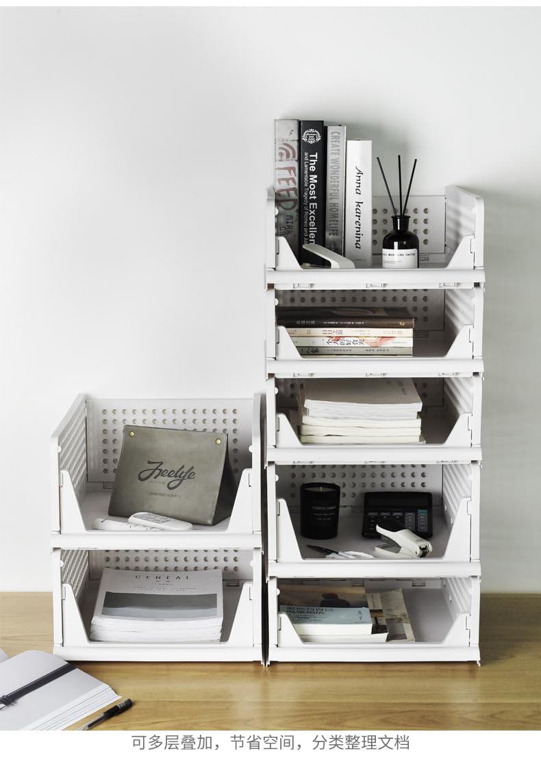 A foldable clothing storage basket-arbitrarily assembled multi-layer drawer storage box for wardrobes, stackable and pull-out design, very suitable for organizing clothes