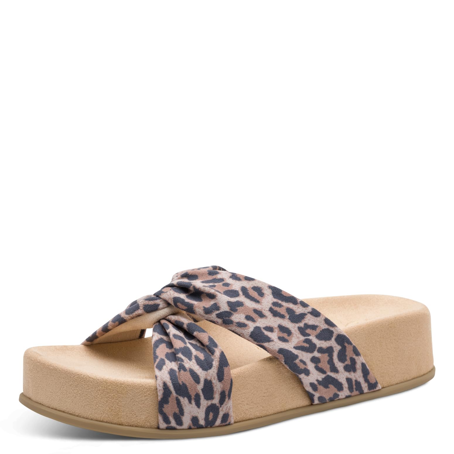 Marco Tozzi Women's Sandal Soft Feel Me Footbed Soft Lining Modern, Beige (Leo Dune), 4 UK
