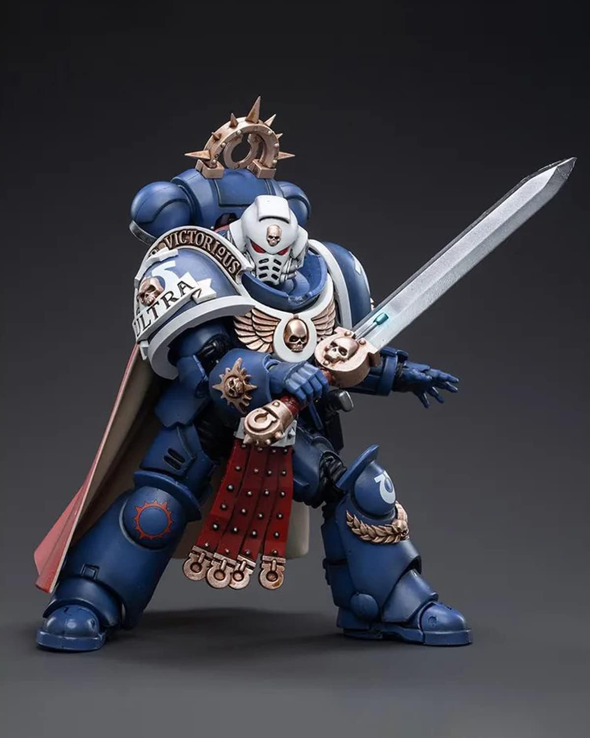 Pipigirl Genuine License 1/18 Soldier Action Figures, 4inch Army Military Extreme Warrior Models Kits (Ultramarines Primaris Captain)