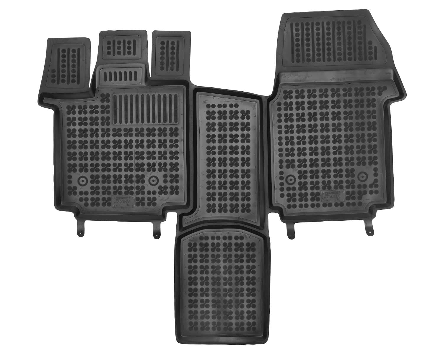 AZUGA 3D Gummi Fußmatten für VW T7 Multivan ab 2021 1-teilig für vorn
