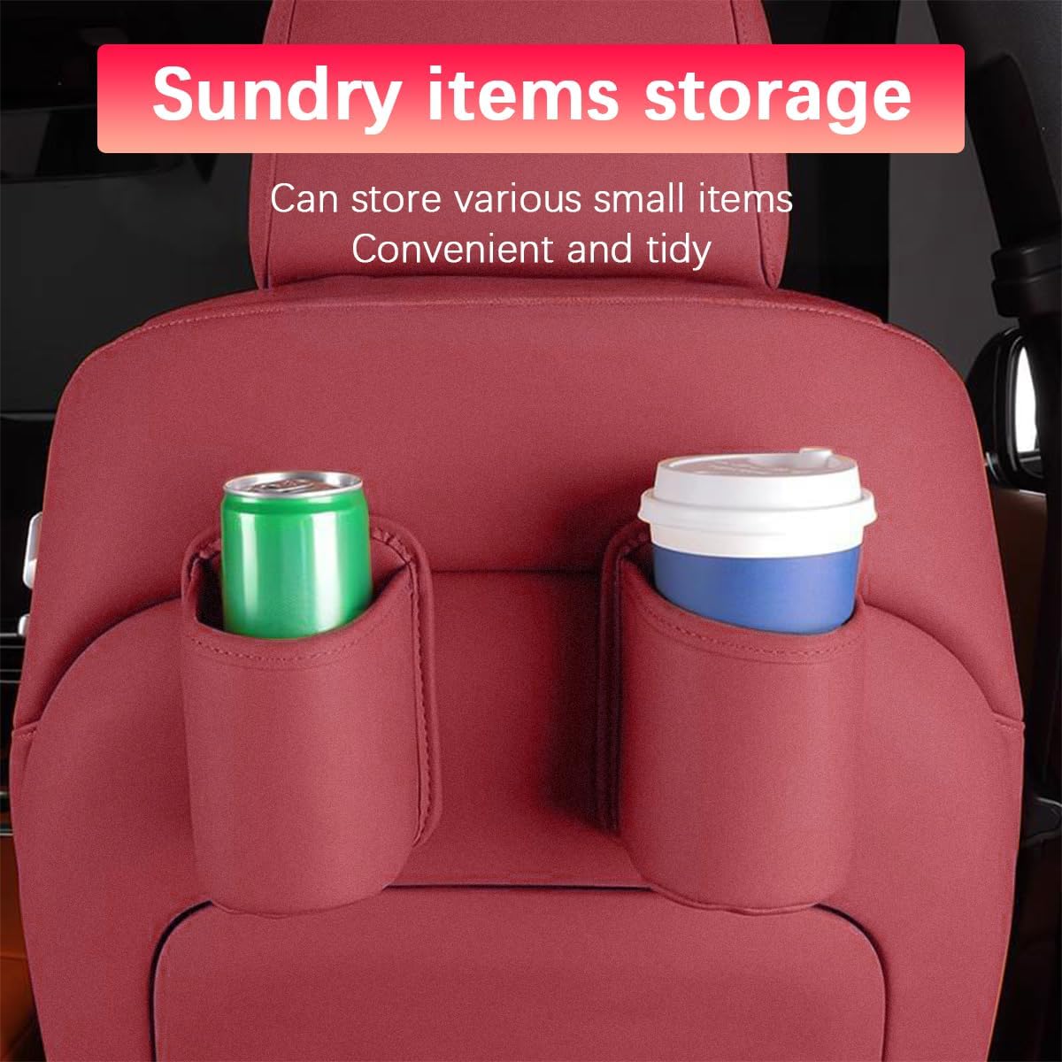 Large Car Door Cup Holder, Clip On Vehicle Seat Side Hanging Cup Drink Holder, Automotive Interior Water Bottle Organizer Mount Accessories, Universal for SUV Sedan Truck (Black) - Image 6