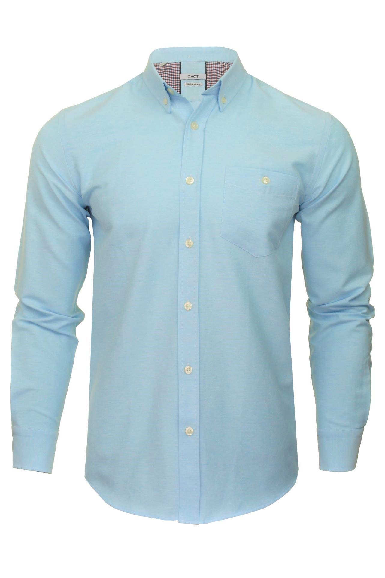 XactMen's Oxford Long Sleeved Shirt, Button-Down Collar, Cotton Rich, Regular Fit