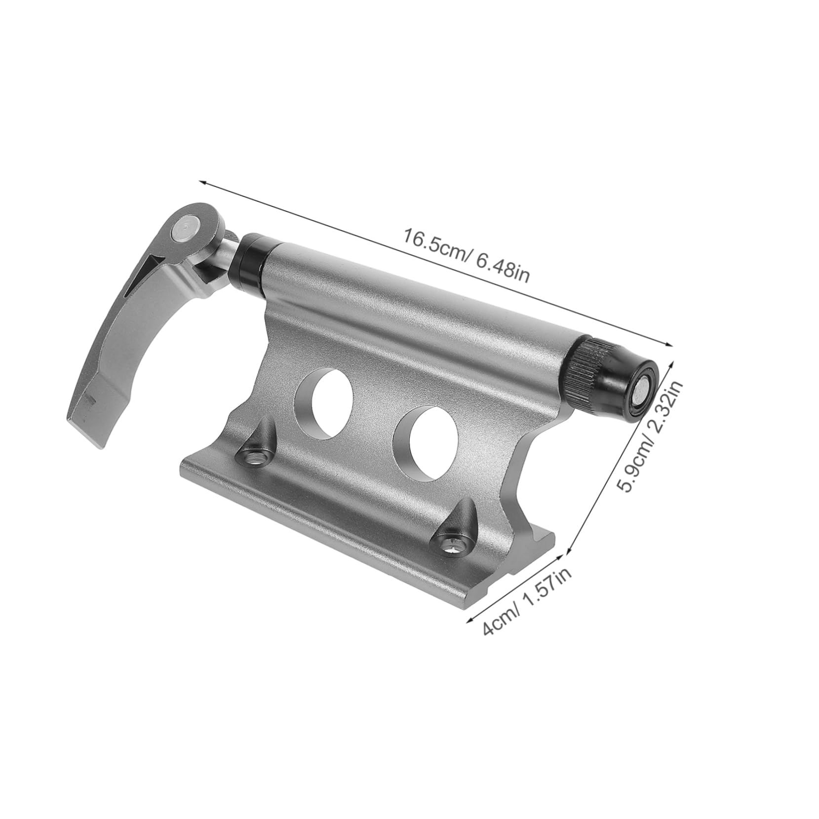 Hemoton Mountain Bike Fork Mount Quick Release Holder Silver Bike Block for Storage Transportation Versatile Vertical Horizontal Mounting Compatible with Truck Tool Box