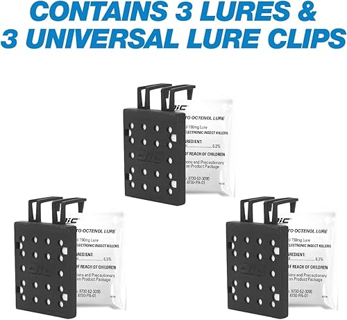 Miniatura 2 de PIC Señuelo Octenol para mosquitos (paquete de 3), atrae mosquitos, para uso con insecticidas y trampas electrónicas