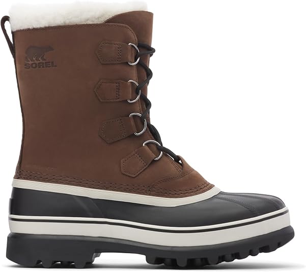 Sorel Caribou Men\'s Waterproof Boots Oatmeal Quarry Sorel Mens Caribou Boots (Oatmeal/Quarry) | Sportpursuit.com main image 3