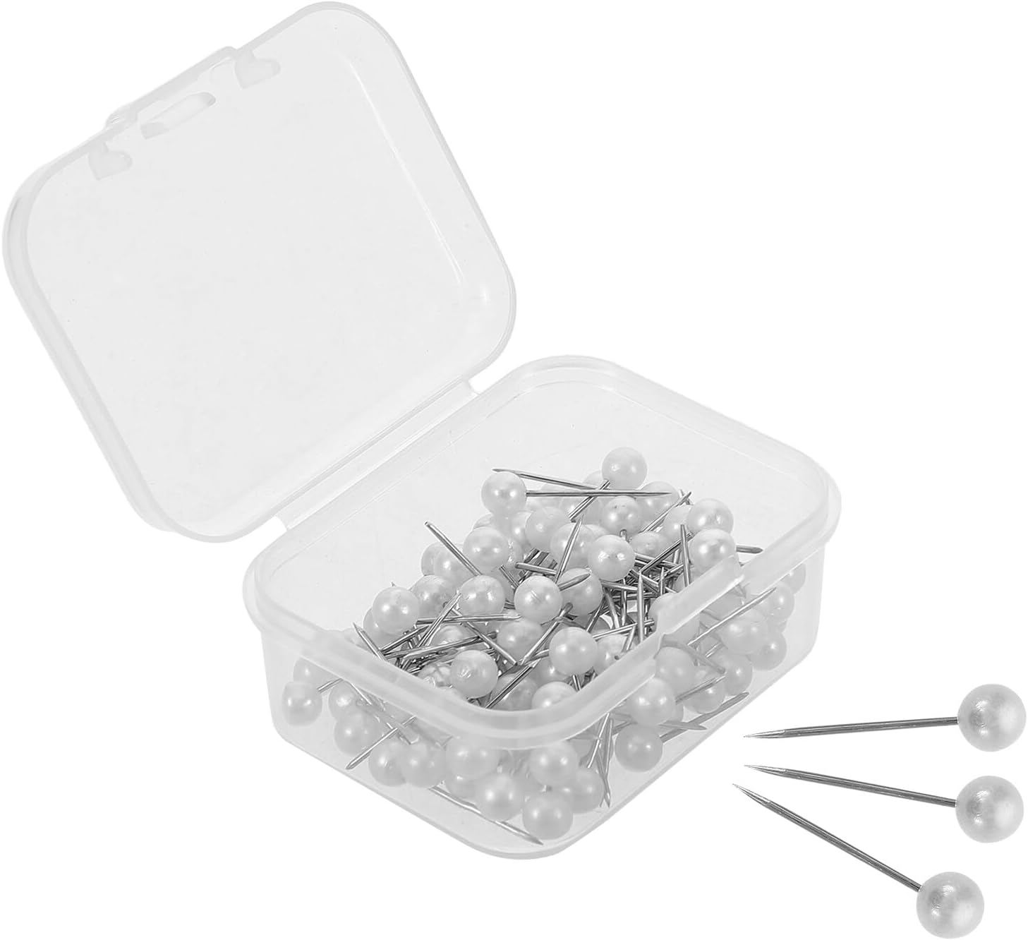 500pcs Pearl Head Straight Quilting Pins Metal Locating Corsage Pins for Sewing Embroidery DIY Craft Knitting Accessories