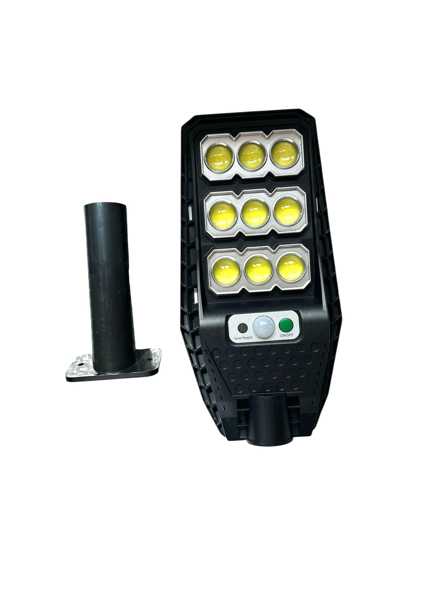 3 Pezzi Faretto LED 300W con Pannello Solare Integrato e Telecomando – Illuminazione Esterna Impermeabile con Staffa, Viti e Telecomando - CW973-3pz