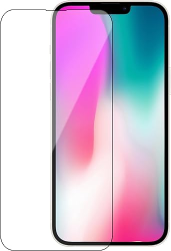 Protector de pantalla de vidrio templado, paquete de 2 protectores de pantalla compatibles con iPhone 14 de 6.1 pulgadas