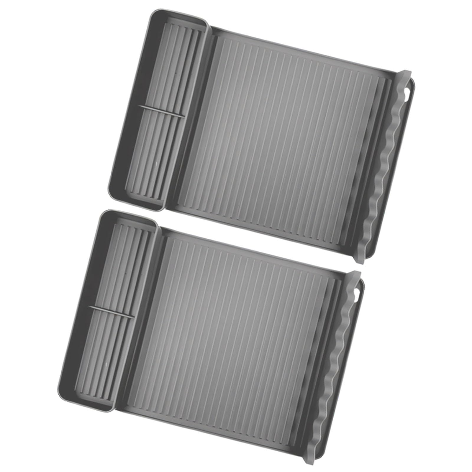 PANGBOER Sturdy 11x11.5 Inch BBQ Utensil Pad with Divided Sections for Tools and Seasoning Holders Oil Draining Barbecue Mat