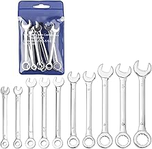ミニスパナセット 10本組 4mm/4.5mm/5mm/5.5mm/6mm/7mm/8mm/9mm/10mm/11mm 極薄スパナ コンビネーションレンチ 片目片口スパナ 両用ヘッド 締め付け用 組み立て DIY用 収納袋付き