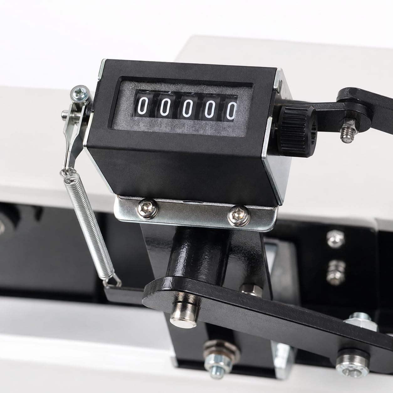 Crockmeter Reibeechtheitstester, Trocken- und Nass-Farbtransfer-Testgerät mit Zählanzeige und 16 mm Reibkopf für Textilanalyse