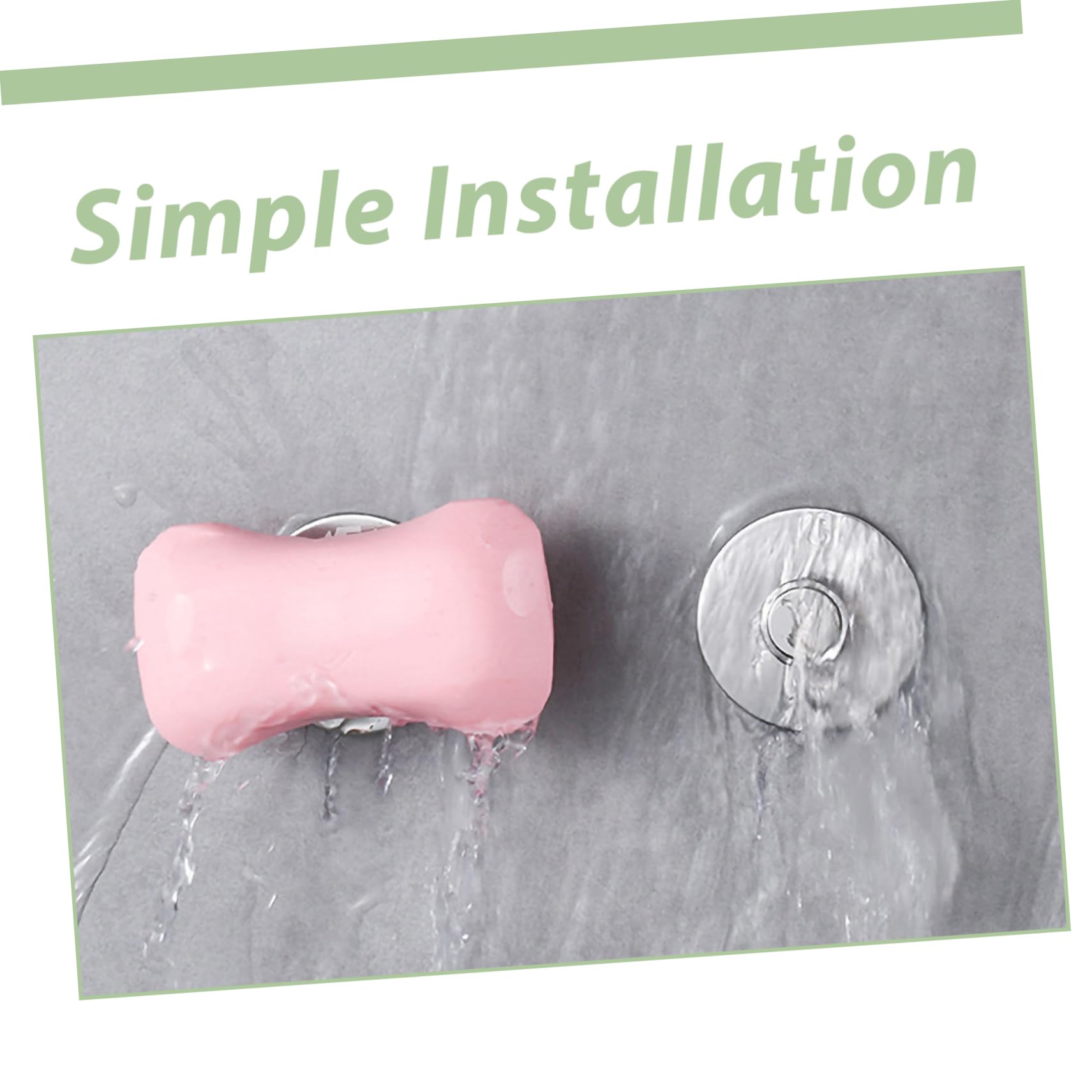 jojofuny 5 Pezzi portasapone magnetico portasapone da doccia Porta sapone magnetico montato senza contatto da parete per doccia porta sapone da parete Acciaio inossidabile