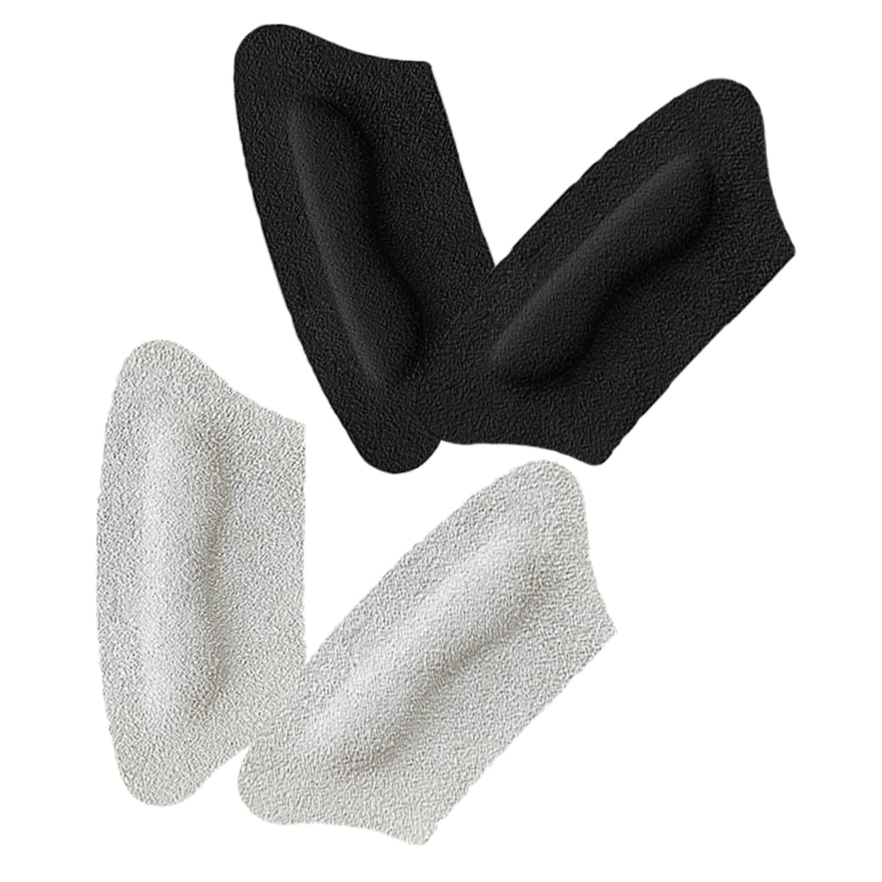 SOLUSTRE 10paare Selbstklebende Fersenpolster Für High Heels Weiche Unsichtbare Ferseneinlagen Linderung Von Fußschmerzen Und Rutschfestigkeit Für Damen-schuhe Schwarz Und Beige
