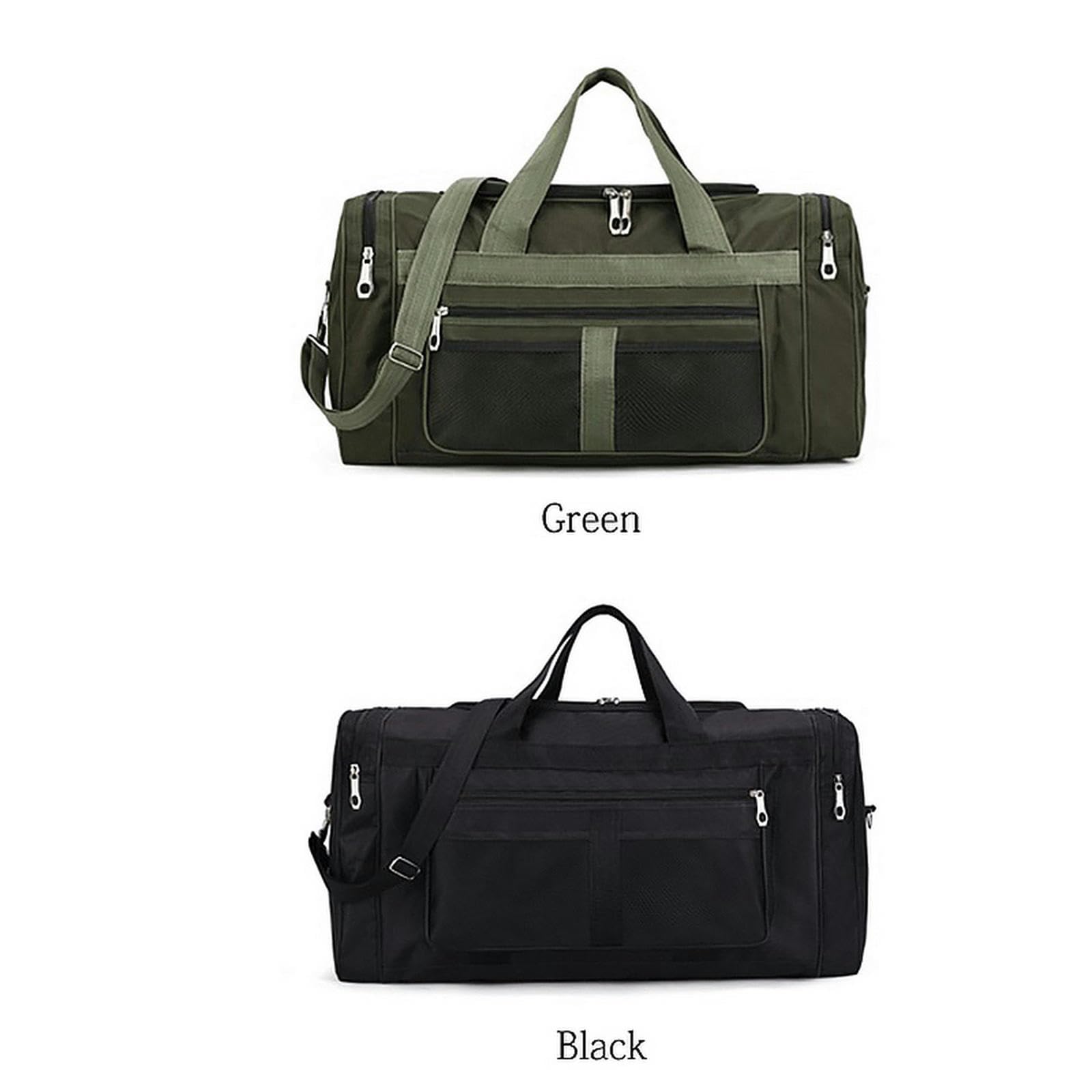 NOGRAX Schulrucksack Gym Duffle Bag Für Frauen Männer Sporttaschen Reise Duffle Taschen Tasche Große Weekender Overnight Bag Mit Toilette-Schwarz