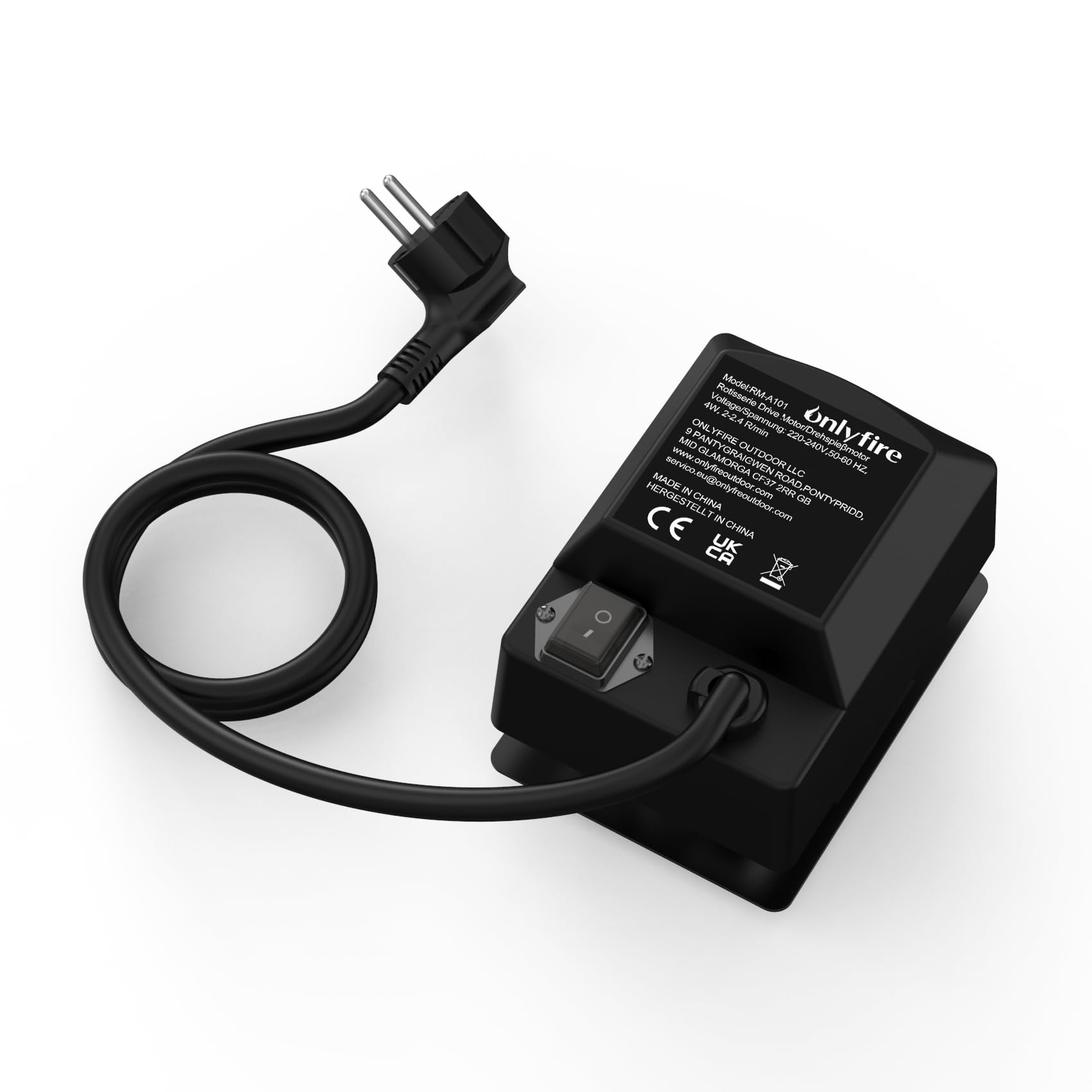 onlyfire BRK-6054 Asador Giratorio para Barbacoas Universal para La Mayoría de Las Parrillas de Gas de 2 a 4 Quemadores, Accesorios de Cocina para Barbacoas