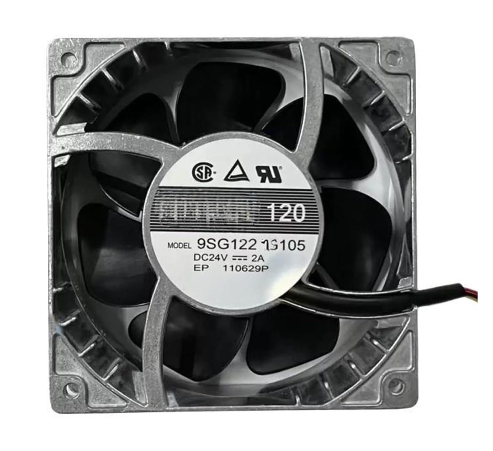 Lzikkgki One Color 9Sg1224g105 Dc 24V 2A 120X120x38mm 3-Wire Cooling Fan
