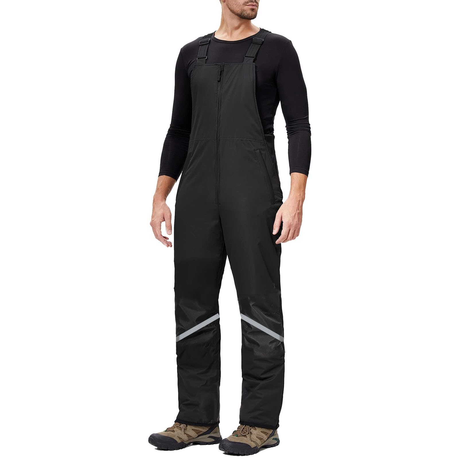 Sunnyuk Completo Sci Uomo Salopette Invernale Termici Pantalone Montagna Taglie Forti Tuta Elasticizzati Impermeabile Pantaloni Curvy da Neve Sci Snowboard