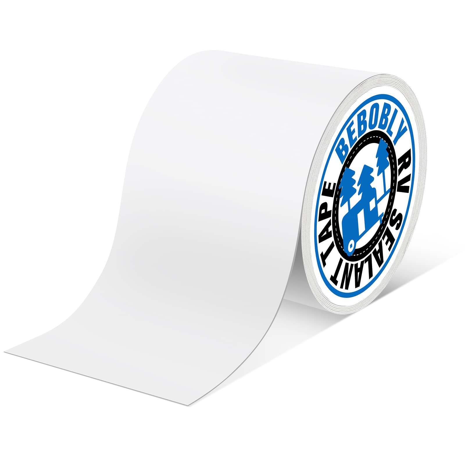 RV Roof Tape,Leak Repair Sealant Tape 6 Inch x 50 Foot UV & Waterproof for RV Roof,Window,Camper, Boat,Pipe Sealing, Natural White