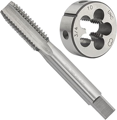 Miniatura 7 de UNEF HSS - Juego de grifo y troqueles de 34 x 20 UNEF para máquina de 34 x 20 pulgadas y rosca redonda para mano derecha