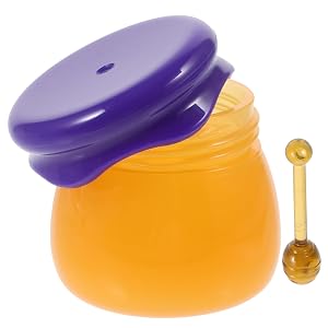Baluue Small Refillable Lip Balm Jar with Spoon Empty Cosmetic Cream Container with Tight Seal Lid Portable Sample