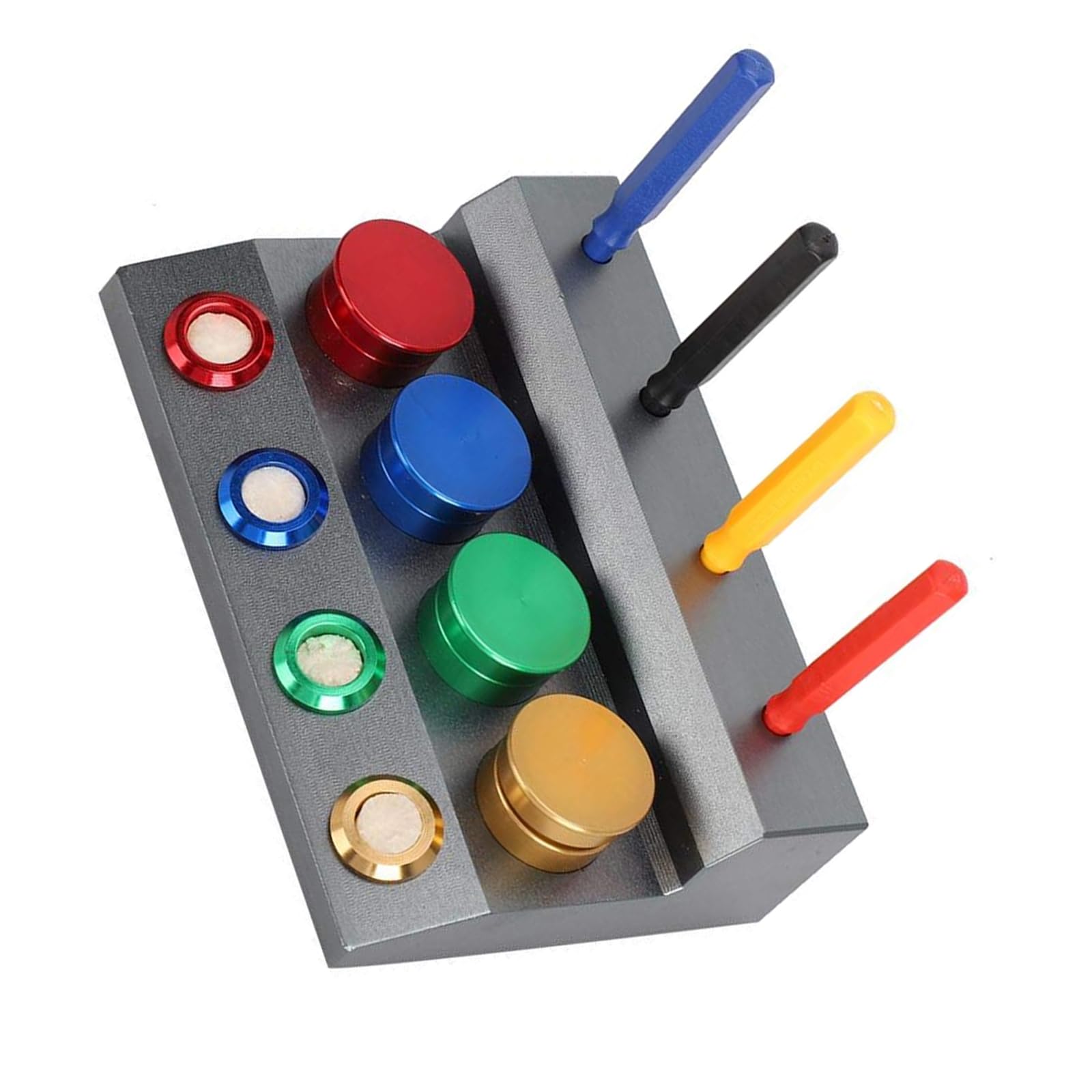 Juego de 4 platos de aceite para reloj con herramienta de lubricación precisa, accesorios de reparación de relojes para lubricación, mantenimiento, accesorios de reparación
