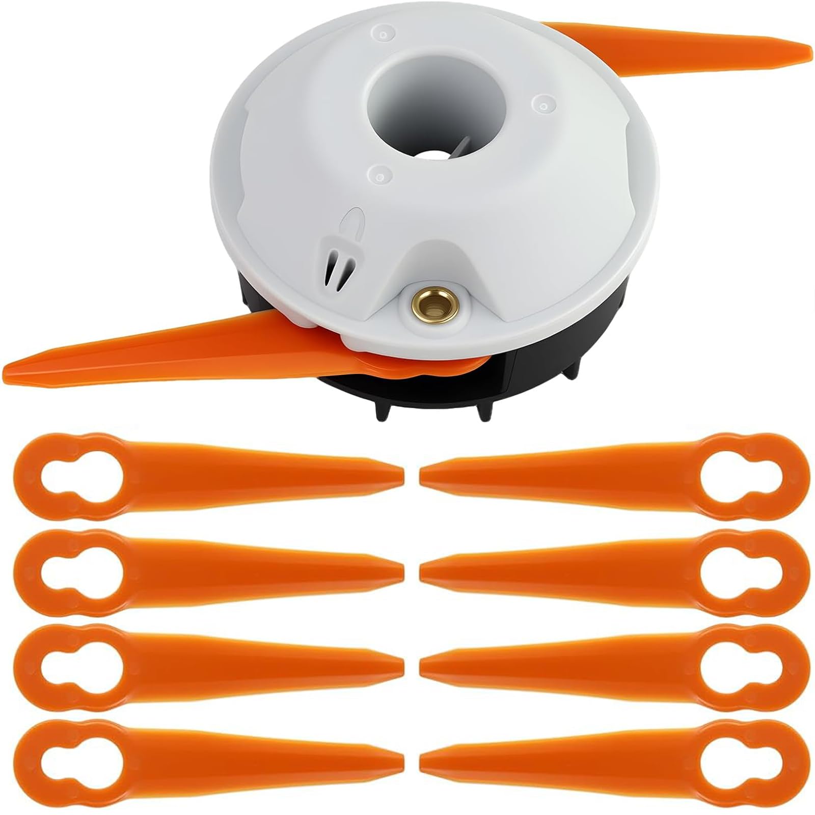 Odashen 4008 710 2102 Trimmer Head for Stihl FSA45 Poly PolyCut 2-2 Grass Trimmer with 8 Blades, Replacement Mowing Head for Lawn Edging & Garden Maintenance