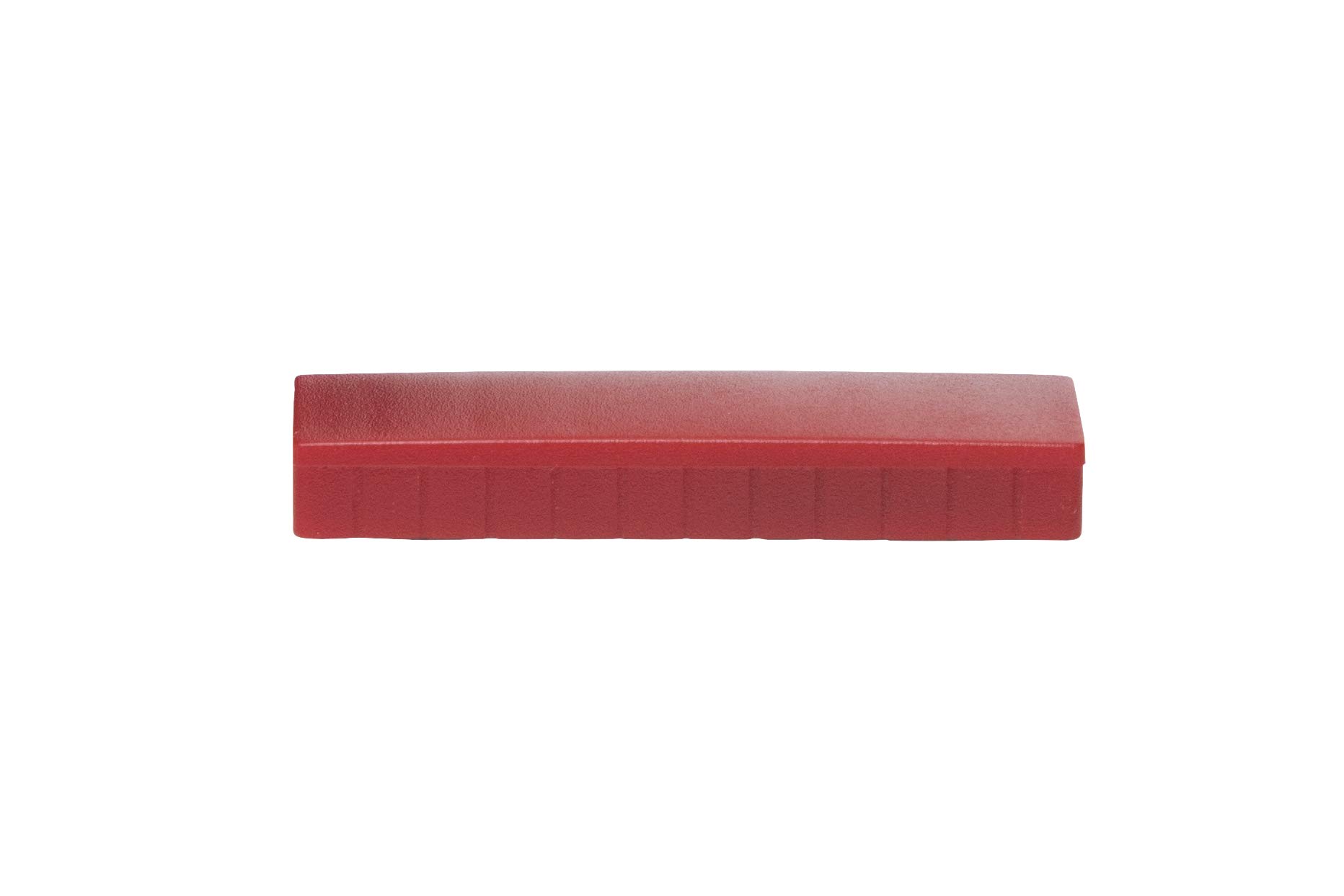 MAUL MAULsolid Magnets, 54 x 19 mm (Pack of 10), Mini Magnets Made of Plastic with High Adhesion, Strong Magnets for Whiteboard and Magnetic Board, Ideal for Office, Home Office and Workshop, Red