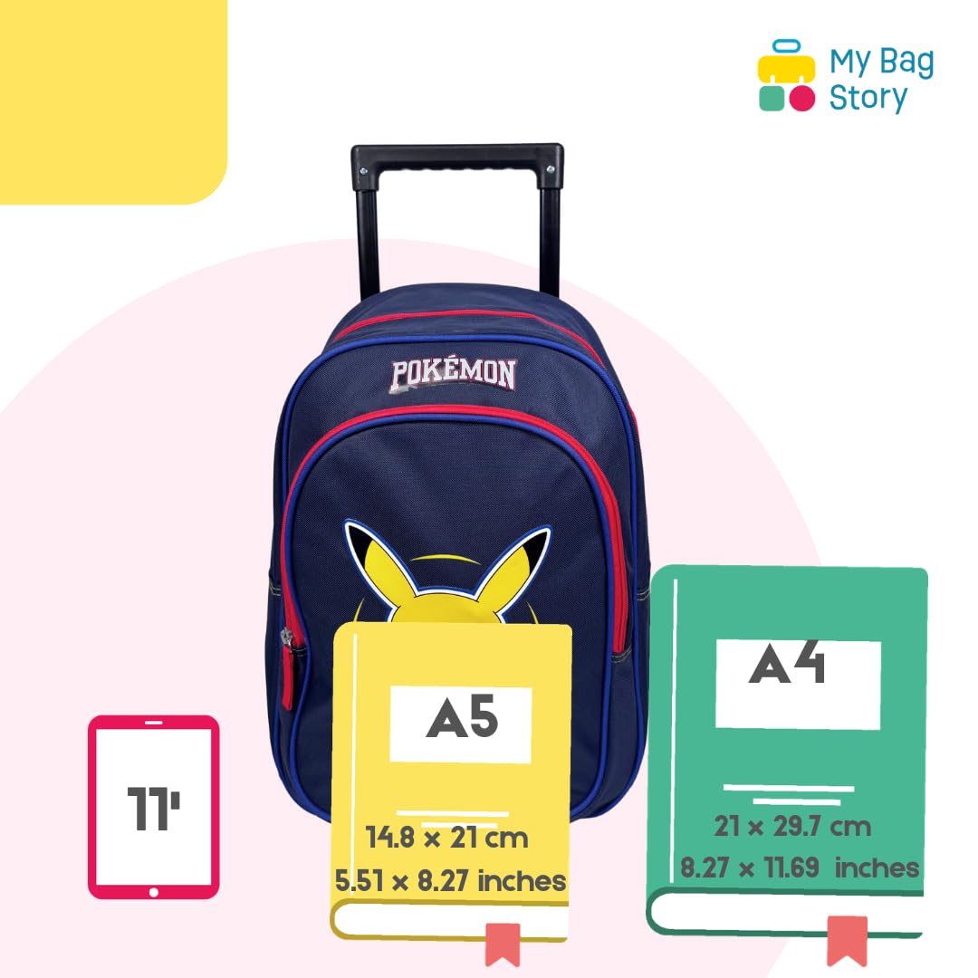 mybagstory | Sac Trolley Pokémon Pikachu | 1 Compartiment | Marine