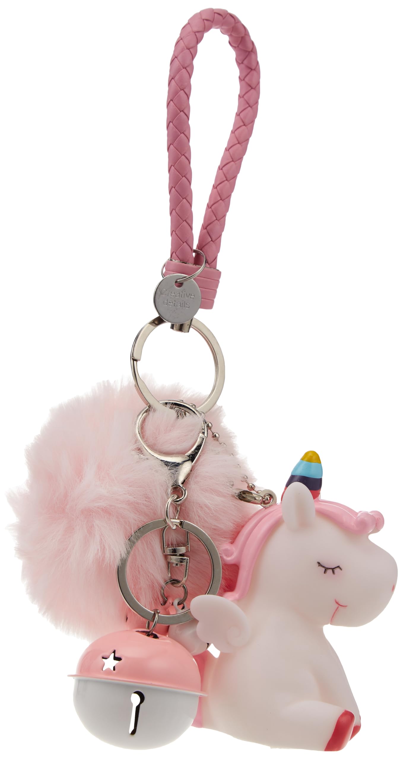 COOLBABYUnicorn Keychain Pendant Pink